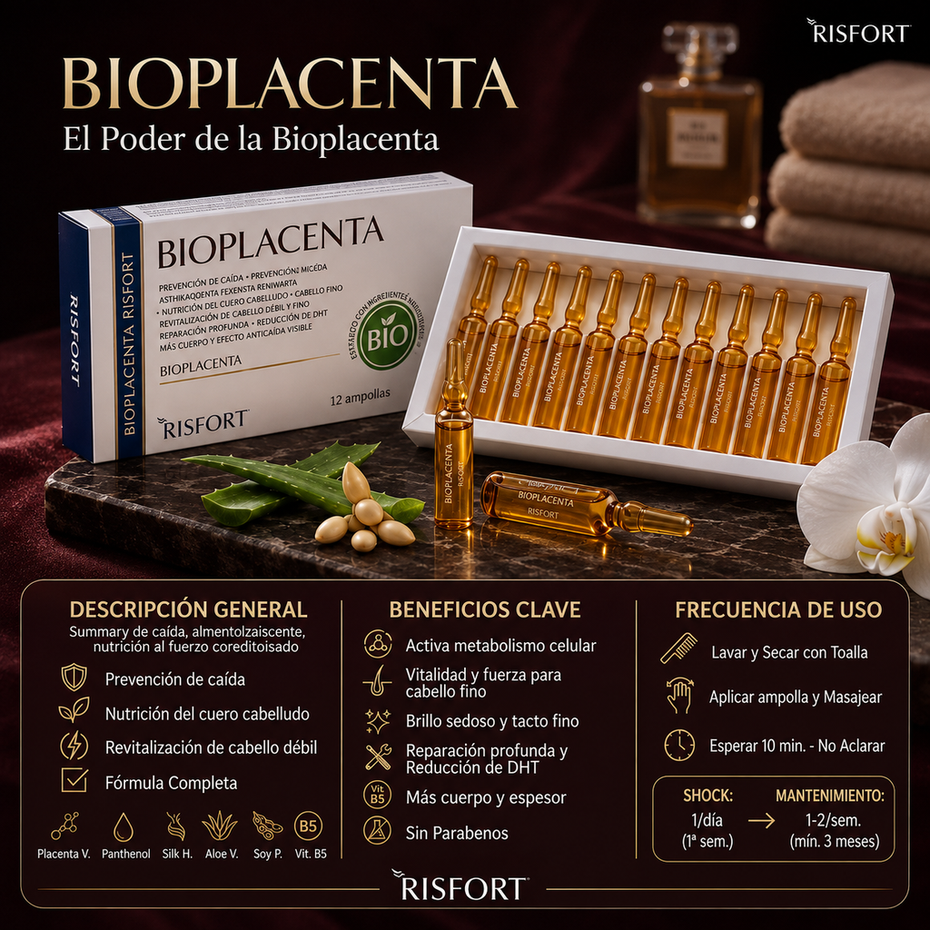 Ampollas Anticaída Risfort – 12 Unidades