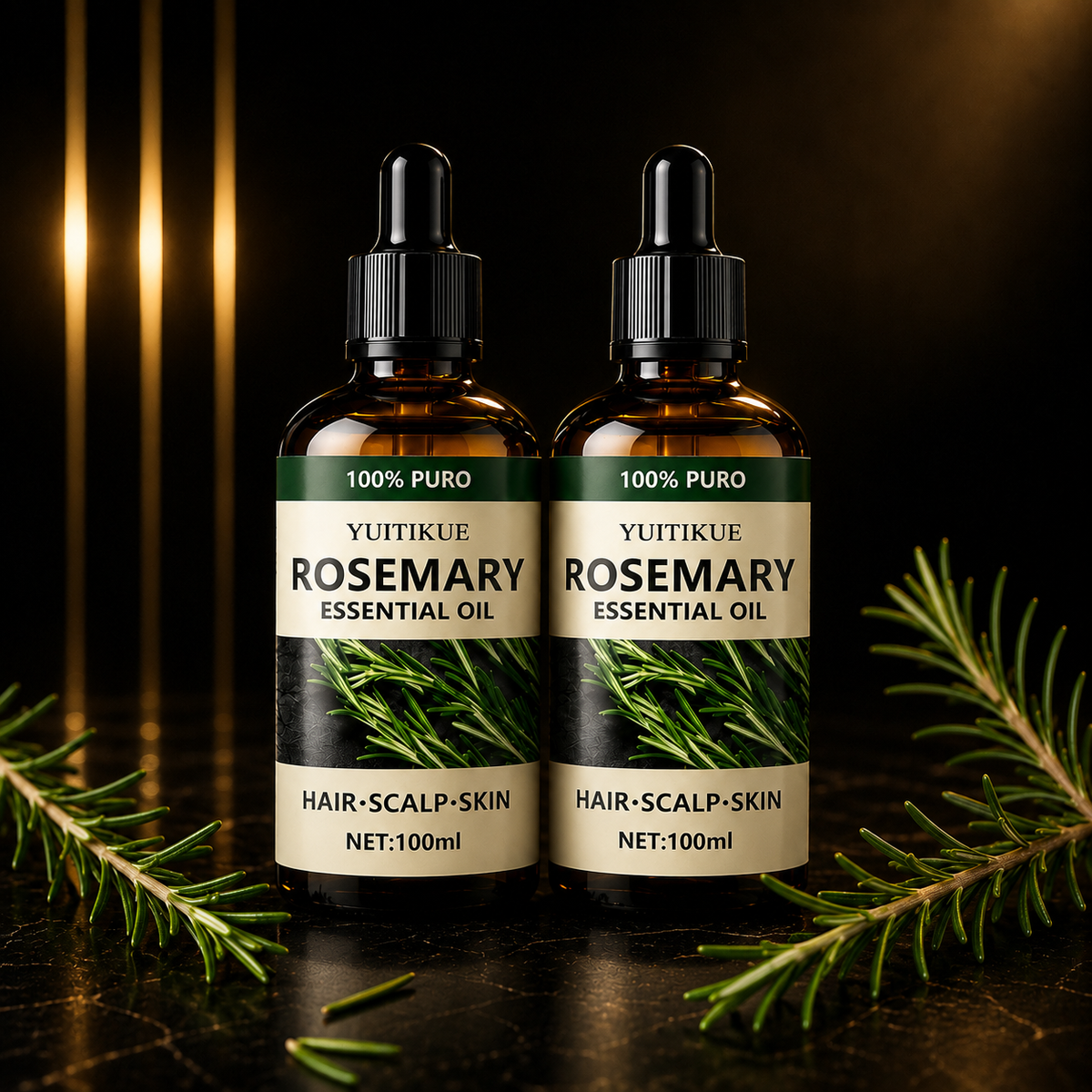 Natural Rosemary Hair Oil – Nourishment, Shine, and Volume